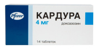 Кардура 4 мг, N14, табл.