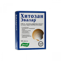 Хитозан - Эвалар 500 мг, N100, табл.