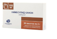 Нимесулид Канон 100 мг/2 г, N30, гран. для приг. сусп. для вн. приема