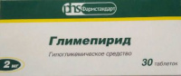 Глимепирид 2 мг., N30, табл.